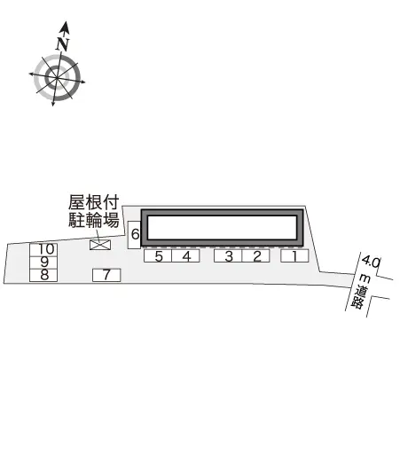 ★手数料０円★丹羽郡大口町下小口　月極駐車場（LP）